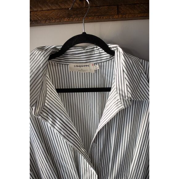 Anthropologie The Tobie Button-Front Pleated Shirt Dress by Exquise 2X - Picture 4 of 5